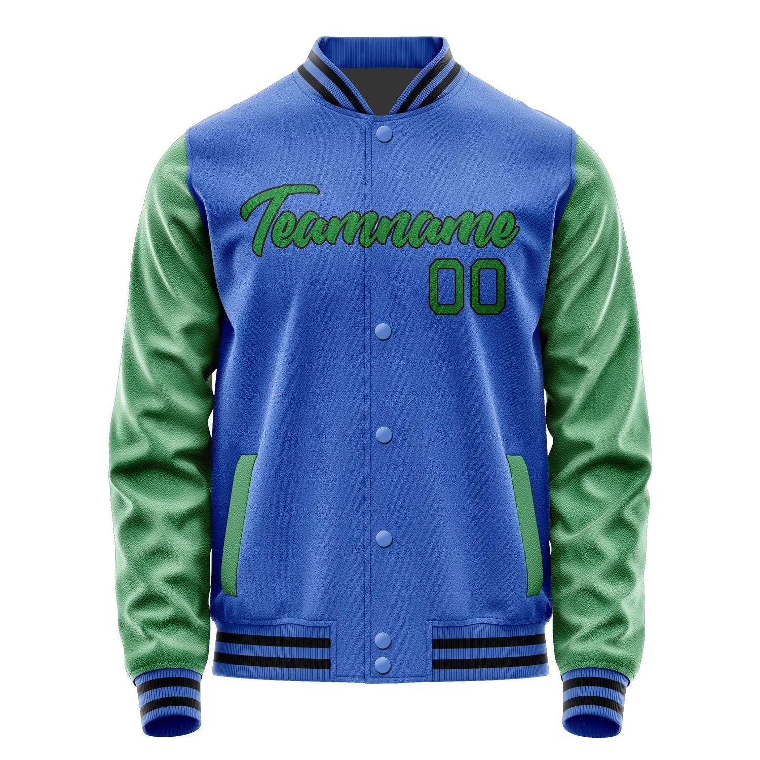 Custom Sky Blue Light Purple Jacket