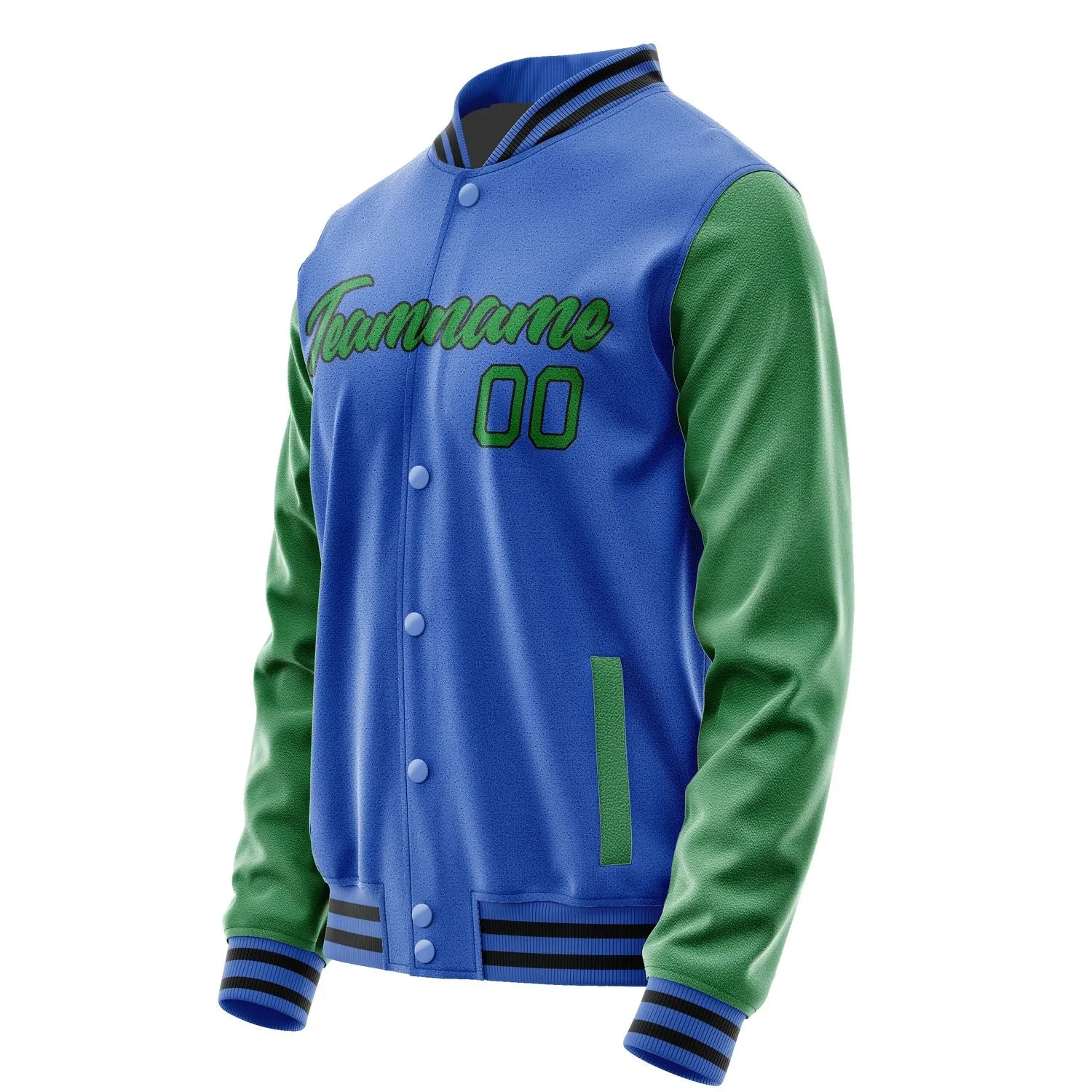 Custom Sky Blue Light Purple Jacket