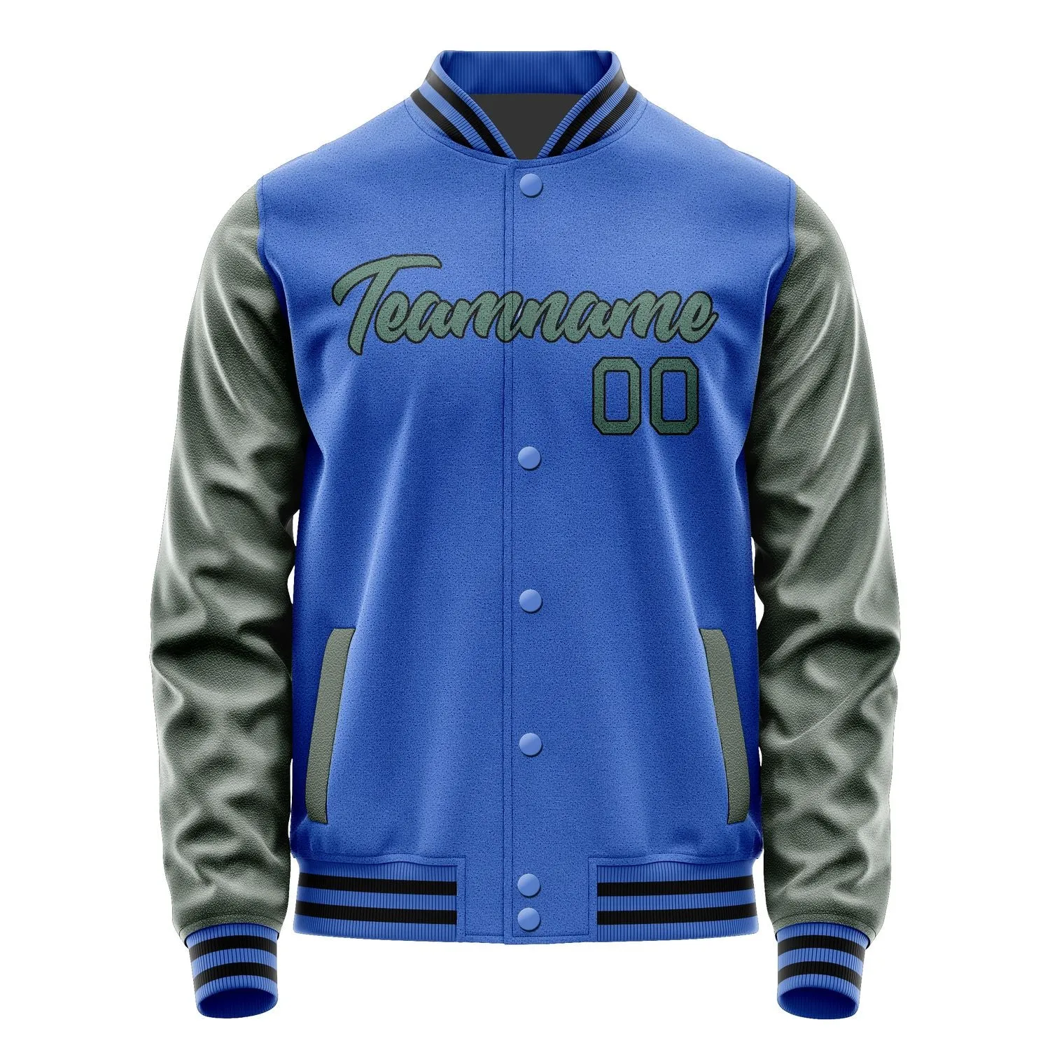 Custom Sky Blue Light Yellow Jacket