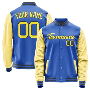 Custom Sky Blue Light Yellow Jacket