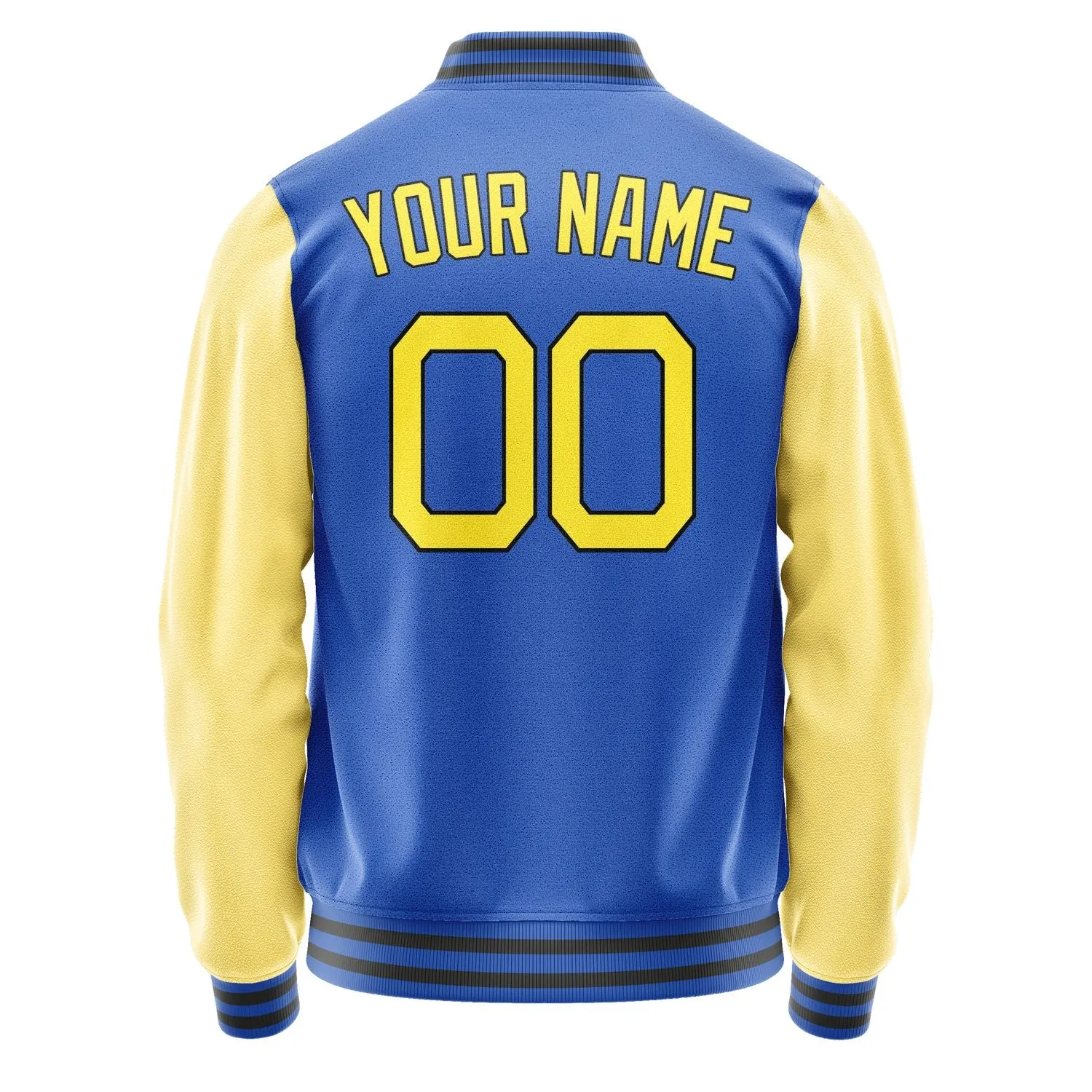 Custom Sky Blue Light Yellow Jacket