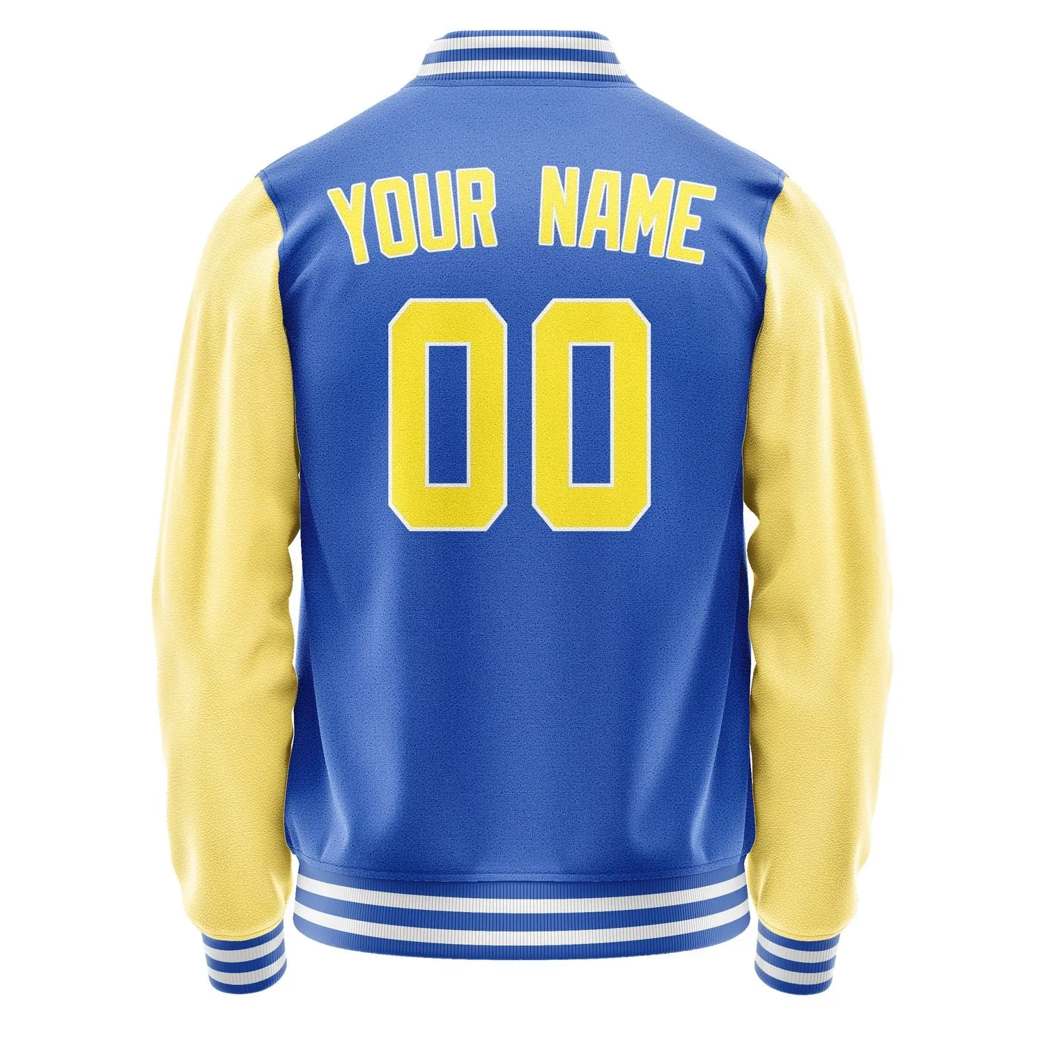 Custom Sky Blue Light Yellow Jacket