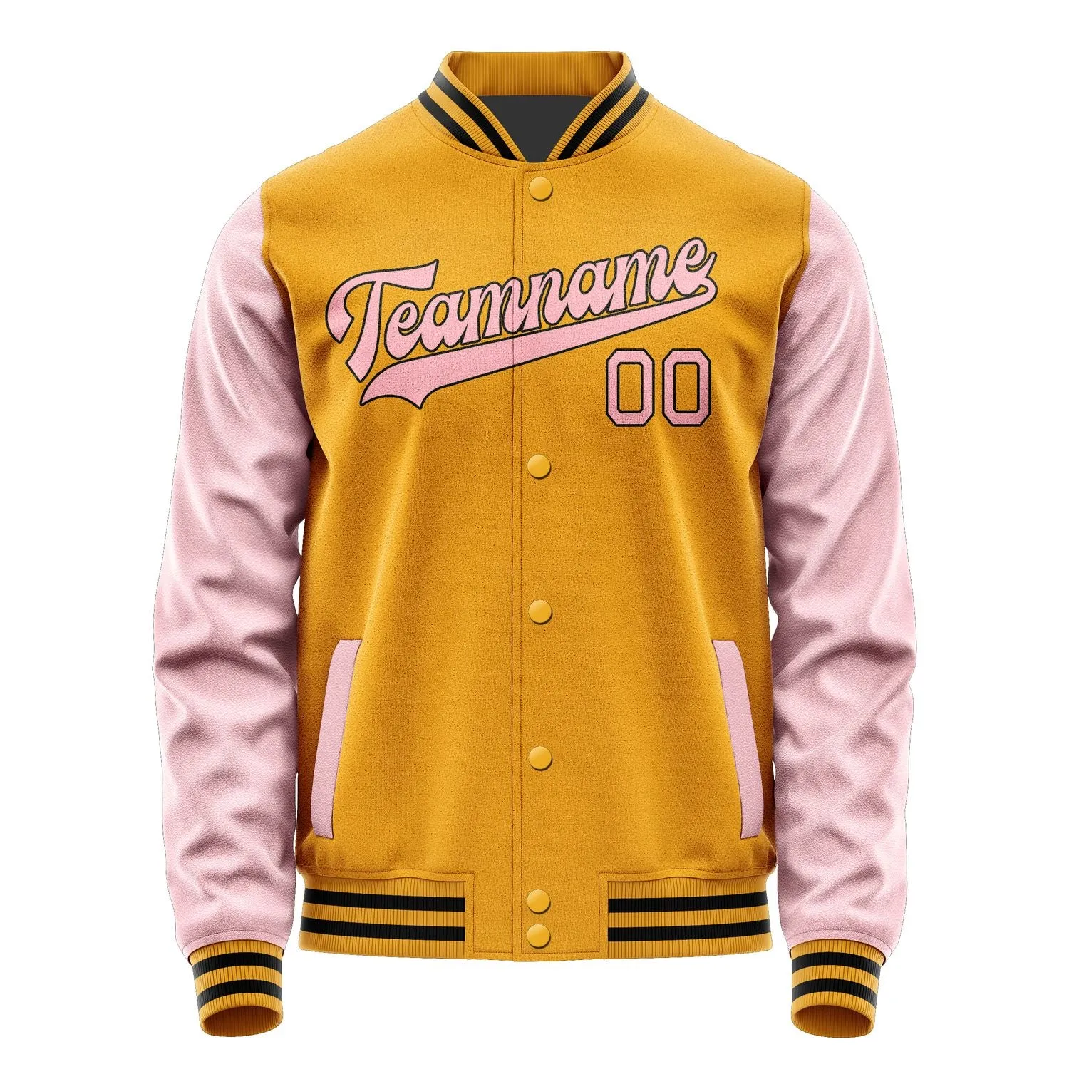 Custom Yellow Light Pink Jacket