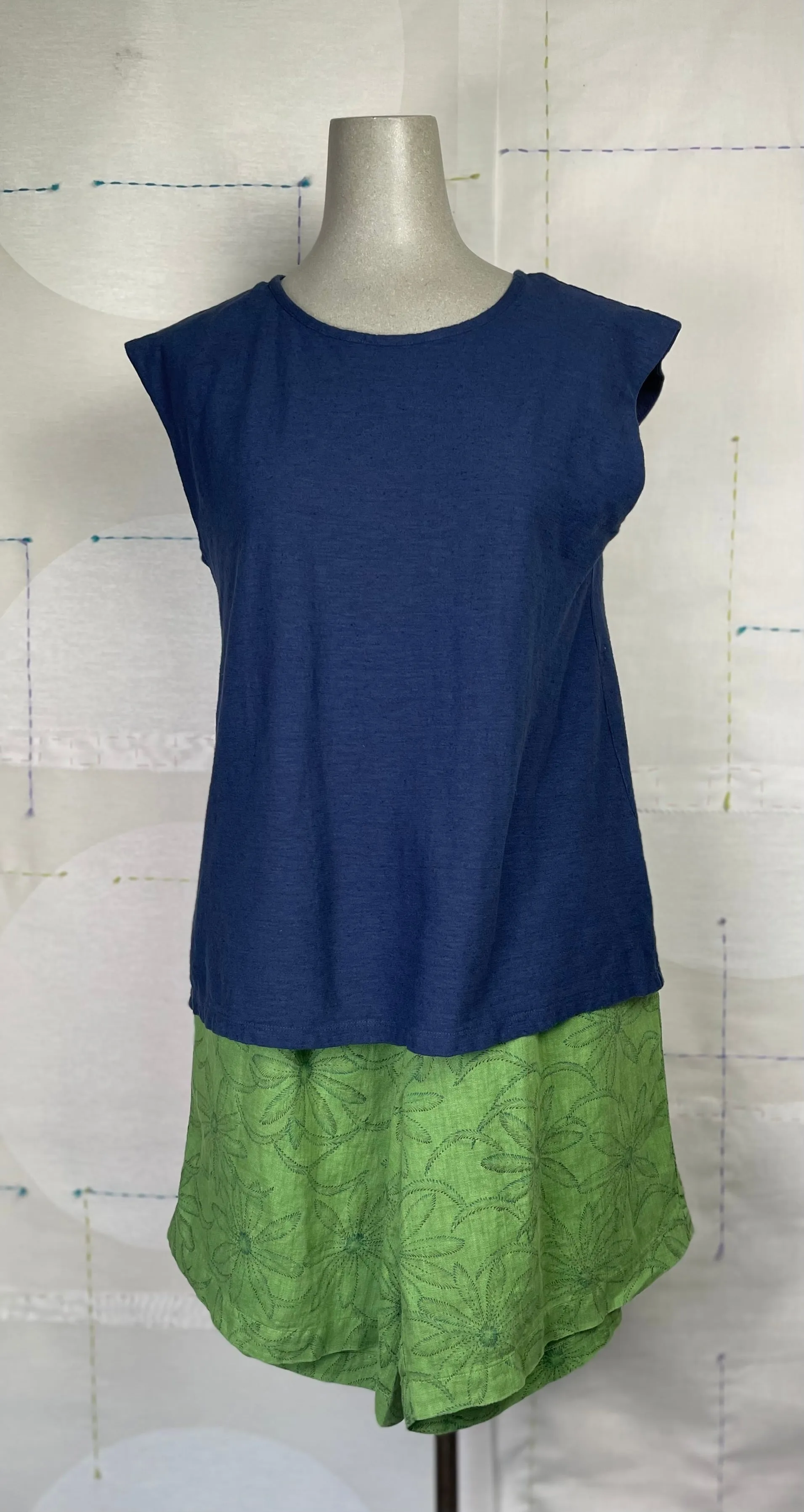 Cut Loose  ~  Extended Shoulder Top - Nightsky
