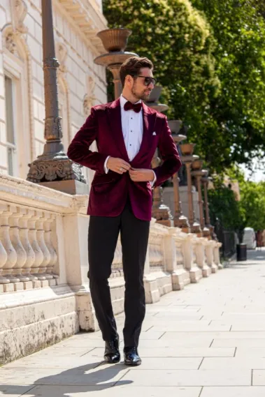 DAVID WEJ Maison Velvet Blazer