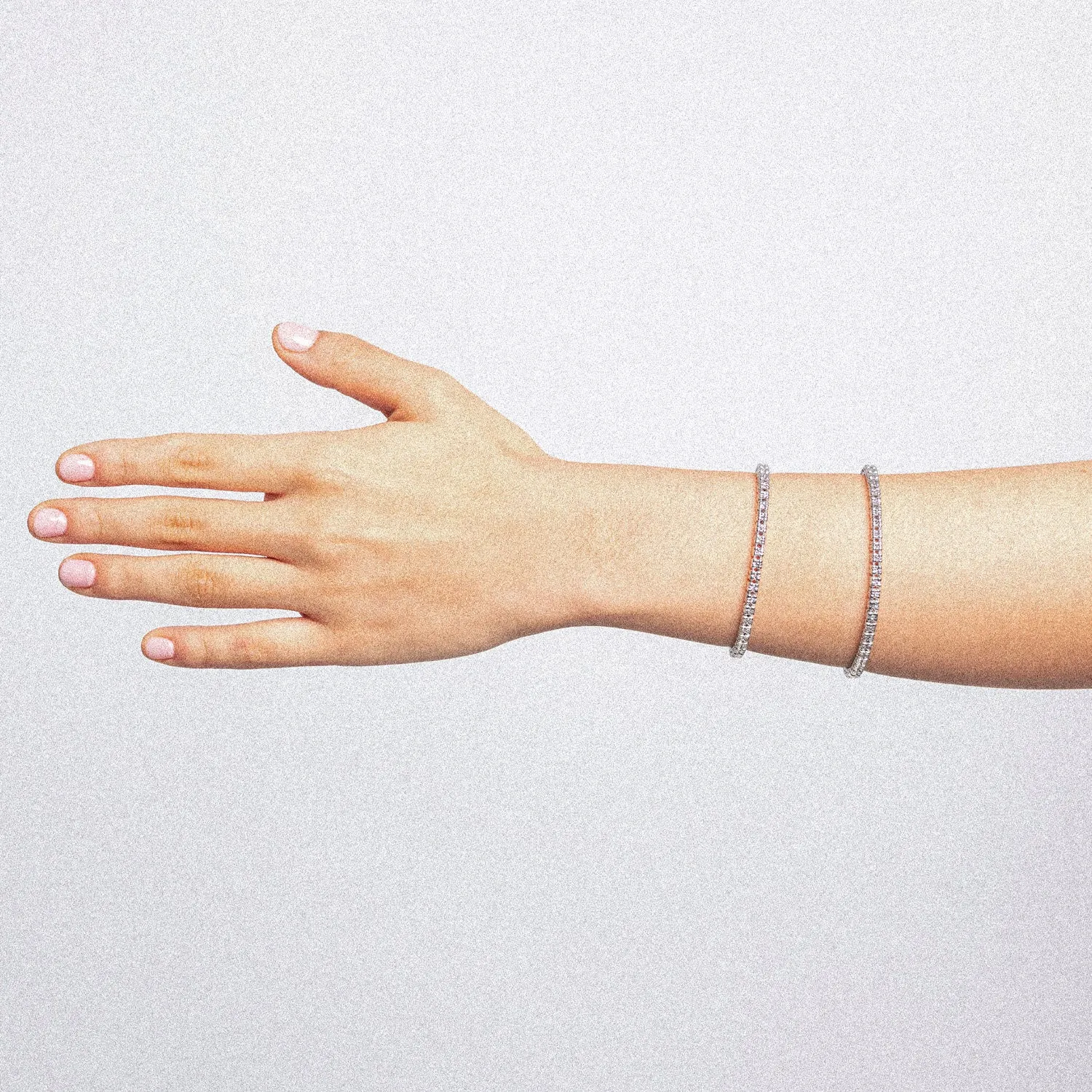 Diamond Cut Ice Chain Bracelet