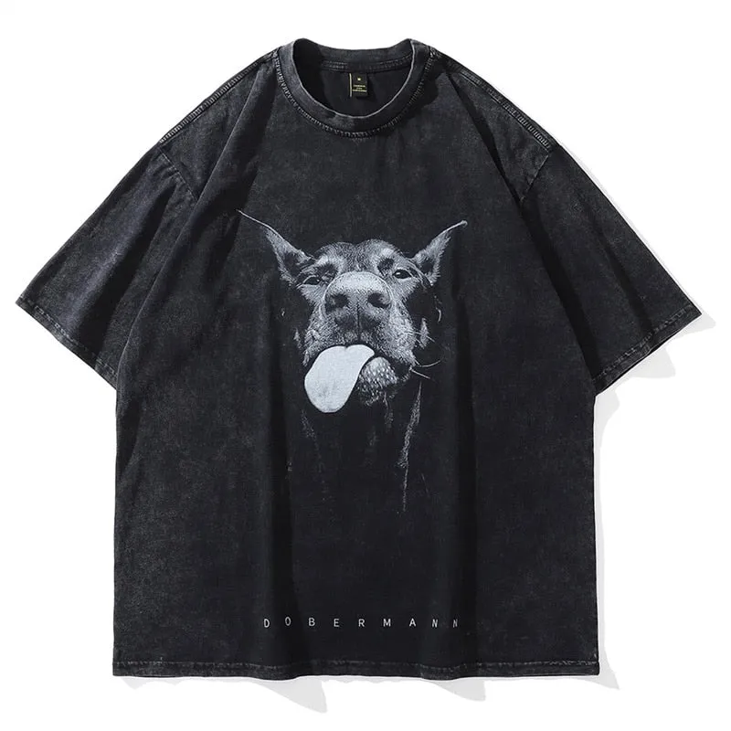 Dobermann Washed Oversized T-Shirt