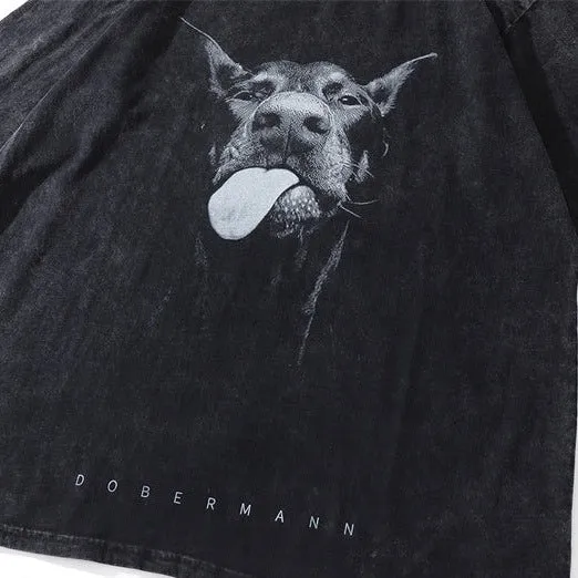 Dobermann Washed Oversized T-Shirt