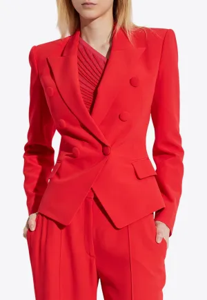 Double-Breasted Fitted Blazer