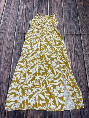 Dress Casual Maxi By Clothes Mentor In Yellow, Size: L