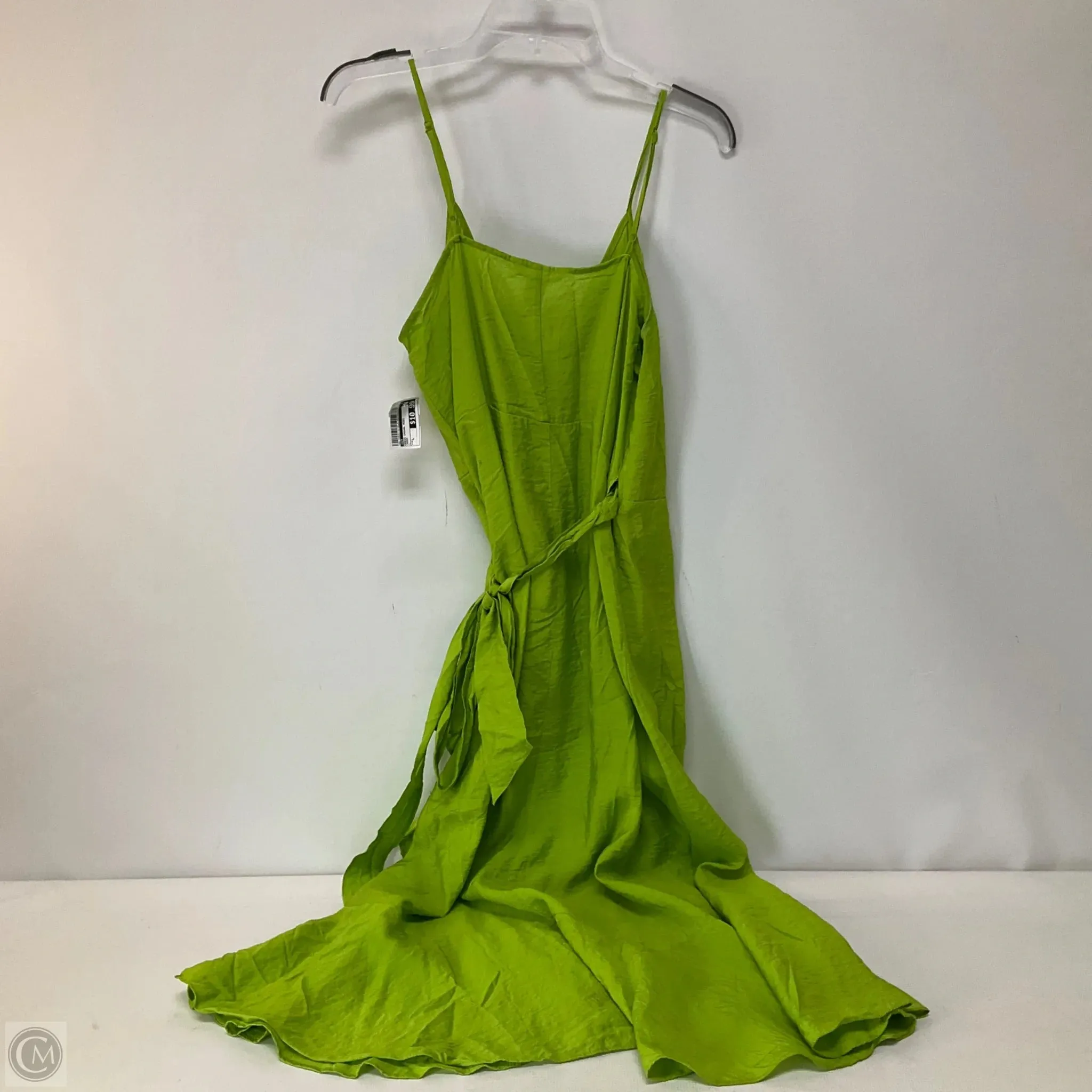 Dress Casual Midi By H&m In Green, Size: L