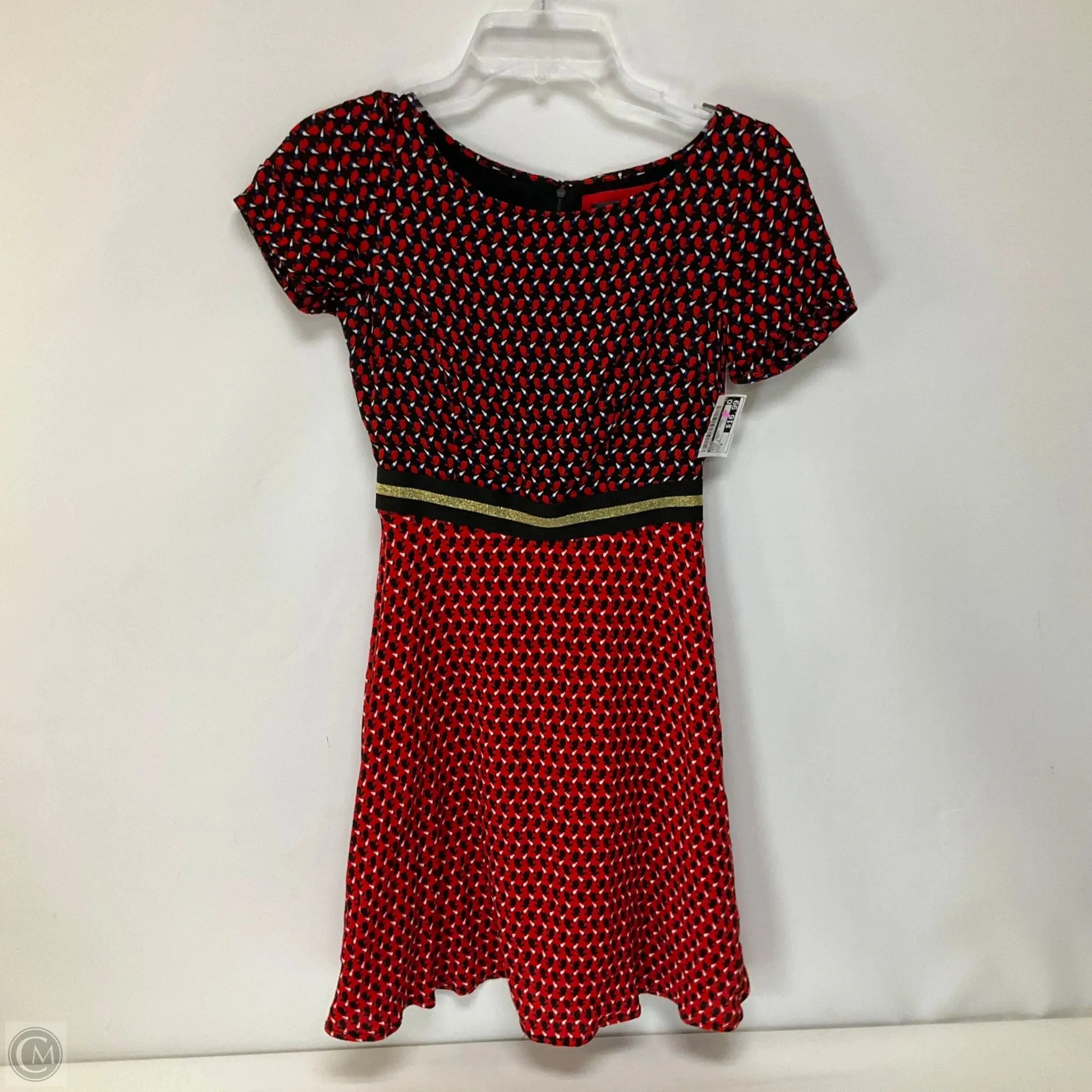 Dress Casual Short By Maeve In Black & Red, Size: 0