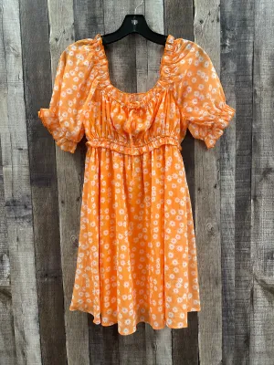 Dress Casual Short By Pink Lily In Orange, Size: S