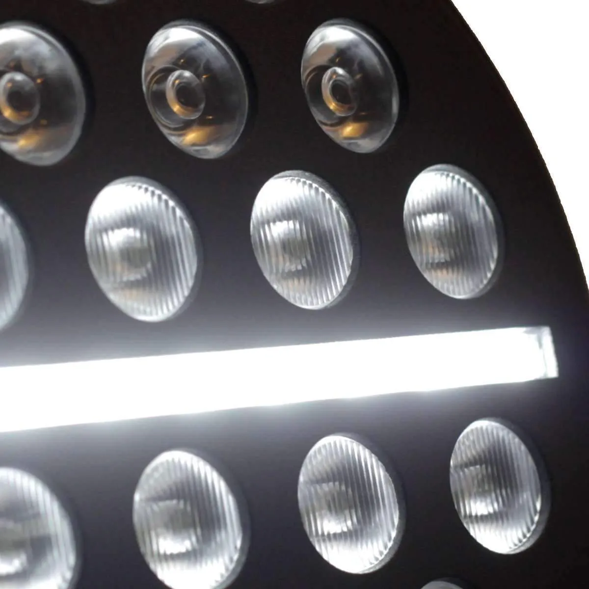 Eagle Lights 7" SLIM LINE Multi LED Projection Headlight - Black - Fits All 7" Harley Davidson and Indian Headlight Buckets