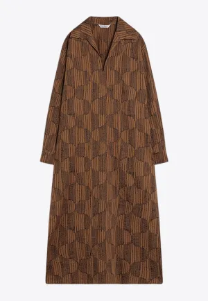 Edwige Printed V-neck Kaftan