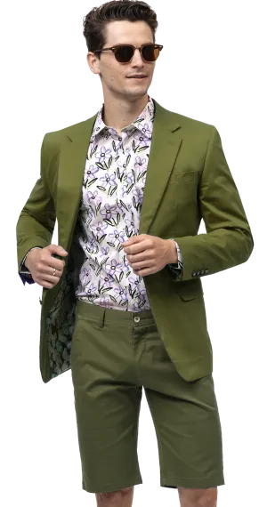 EJ Samuel CHJ01 Olive Chino Blazer