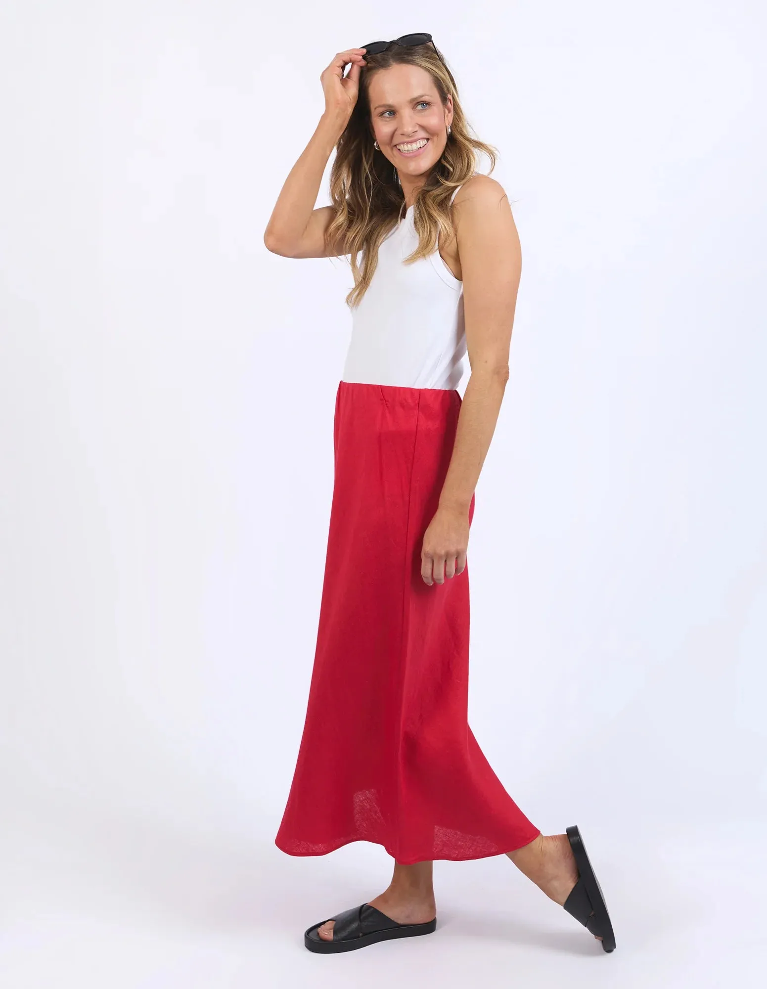 Eleni Skirt Bittersweet Red