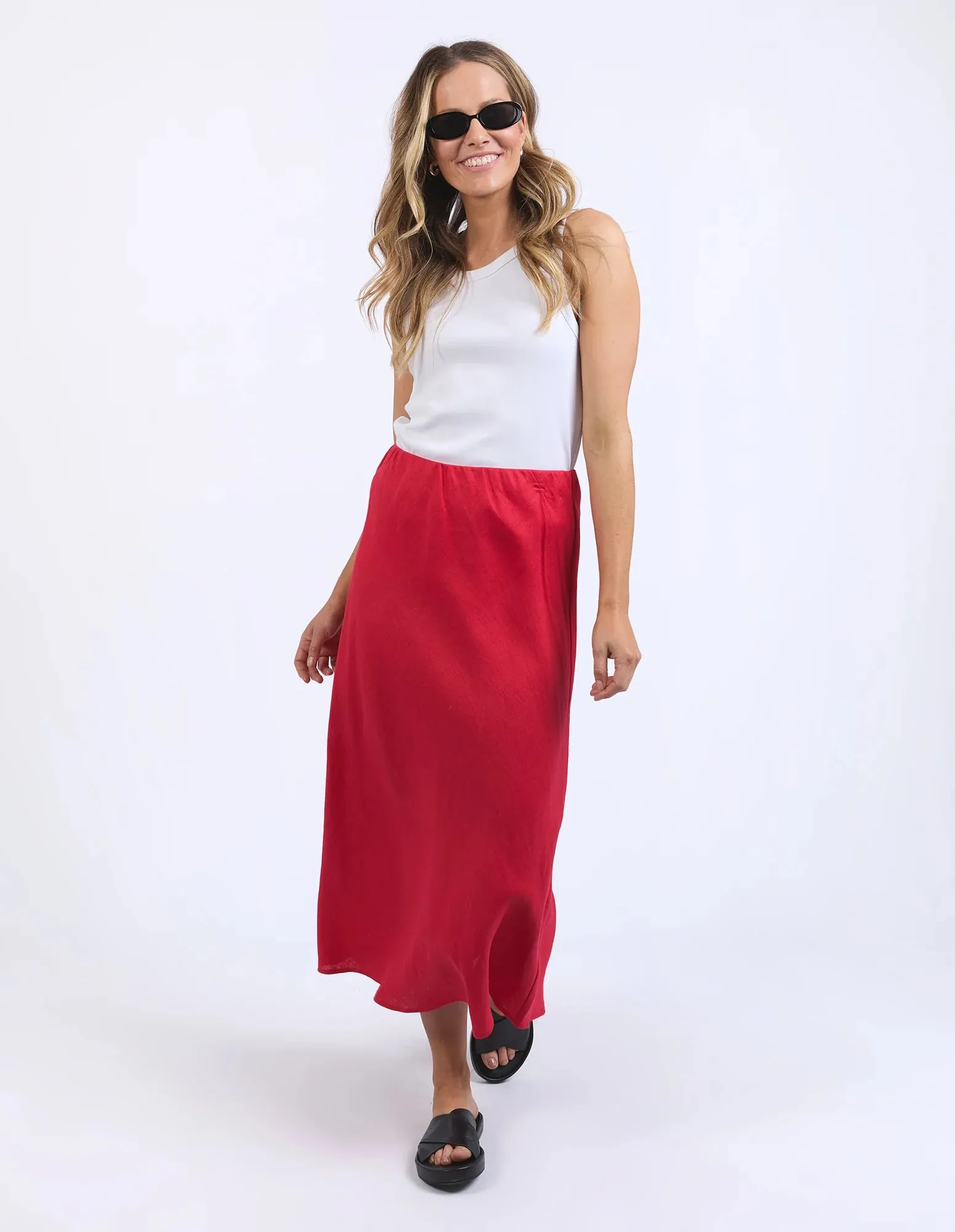 Eleni Skirt Bittersweet Red