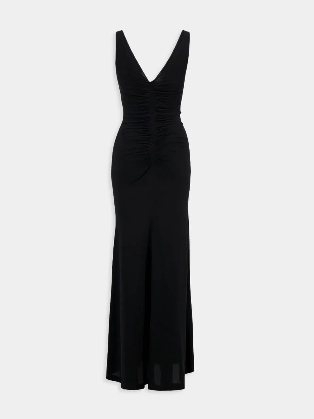 Embellished V-Neck Long Gown