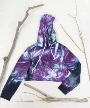 Eolande Tie Dye Hoodie Crop Top