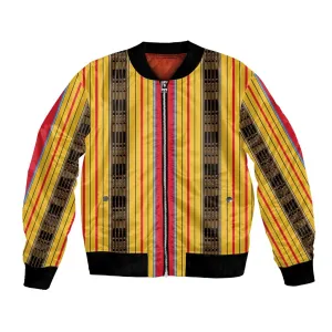 Eritrea Traditional Saho Mix Tilet Pattern Bomber Jacket LT15
