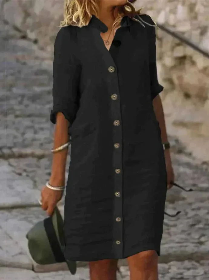 Eva - Casual Cotton Dress