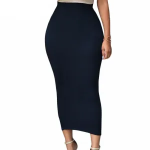 Fashion Summer Pencil Skirt Office Lady Bodycon Vintage Womens High Waist Midi Skirts Slim