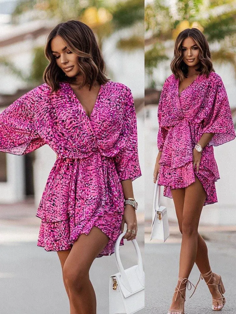 Filomena® | V-Neck Mini Dress