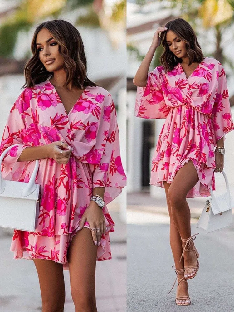 Filomena® | V-Neck Mini Dress