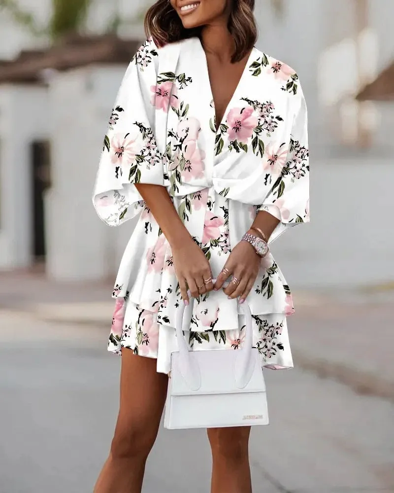 Filomena® | V-Neck Mini Dress