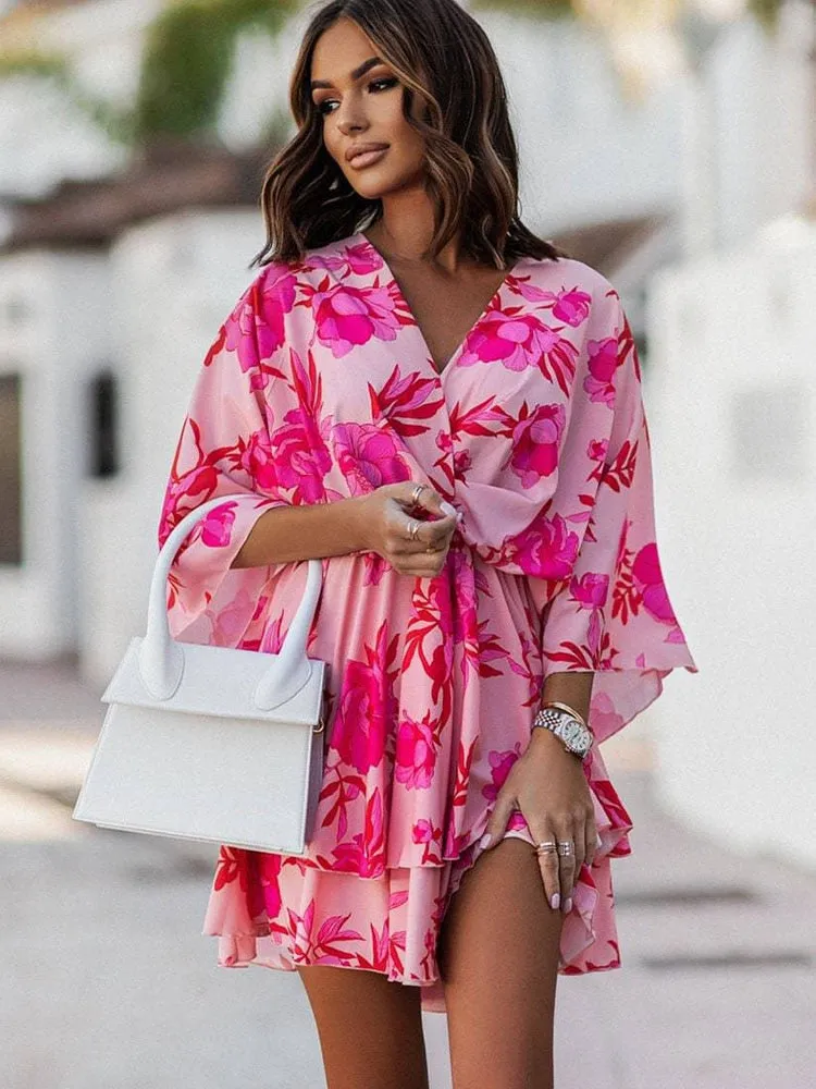 Filomena® | V-Neck Mini Dress