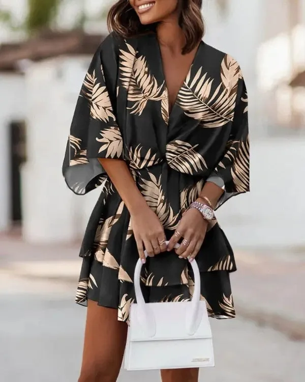 Filomena® | V-Neck Mini Dress