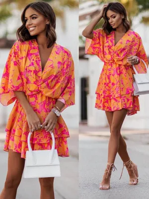 Filomena® | V-Neck Mini Dress