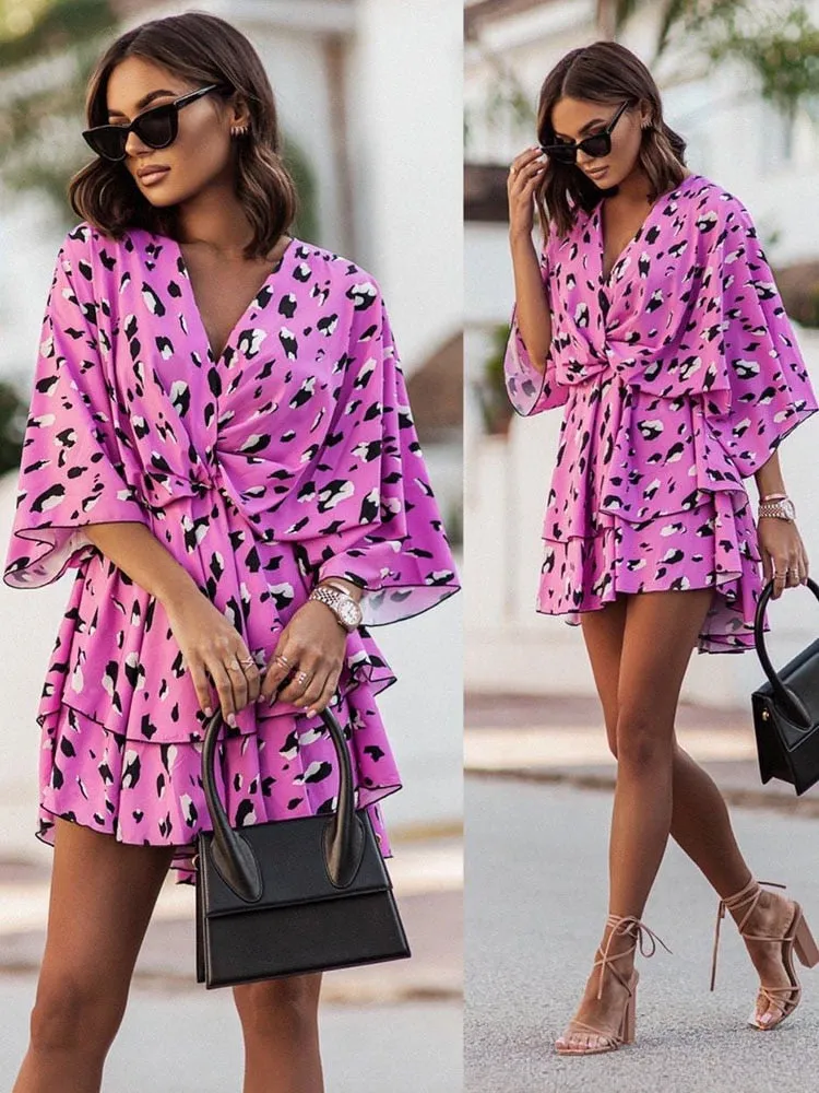 Filomena® | V-Neck Mini Dress
