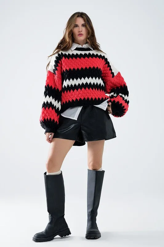 (Final Sale) Zig Zag Sweater