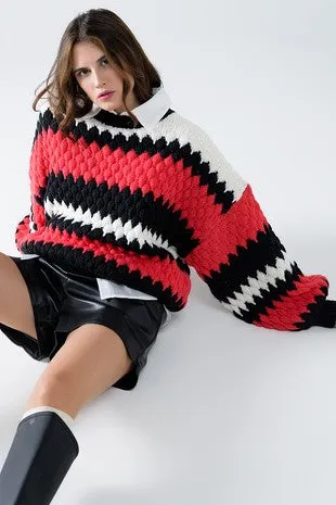 (Final Sale) Zig Zag Sweater
