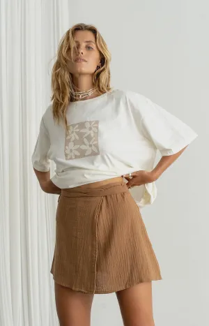 Flora Tee Off White