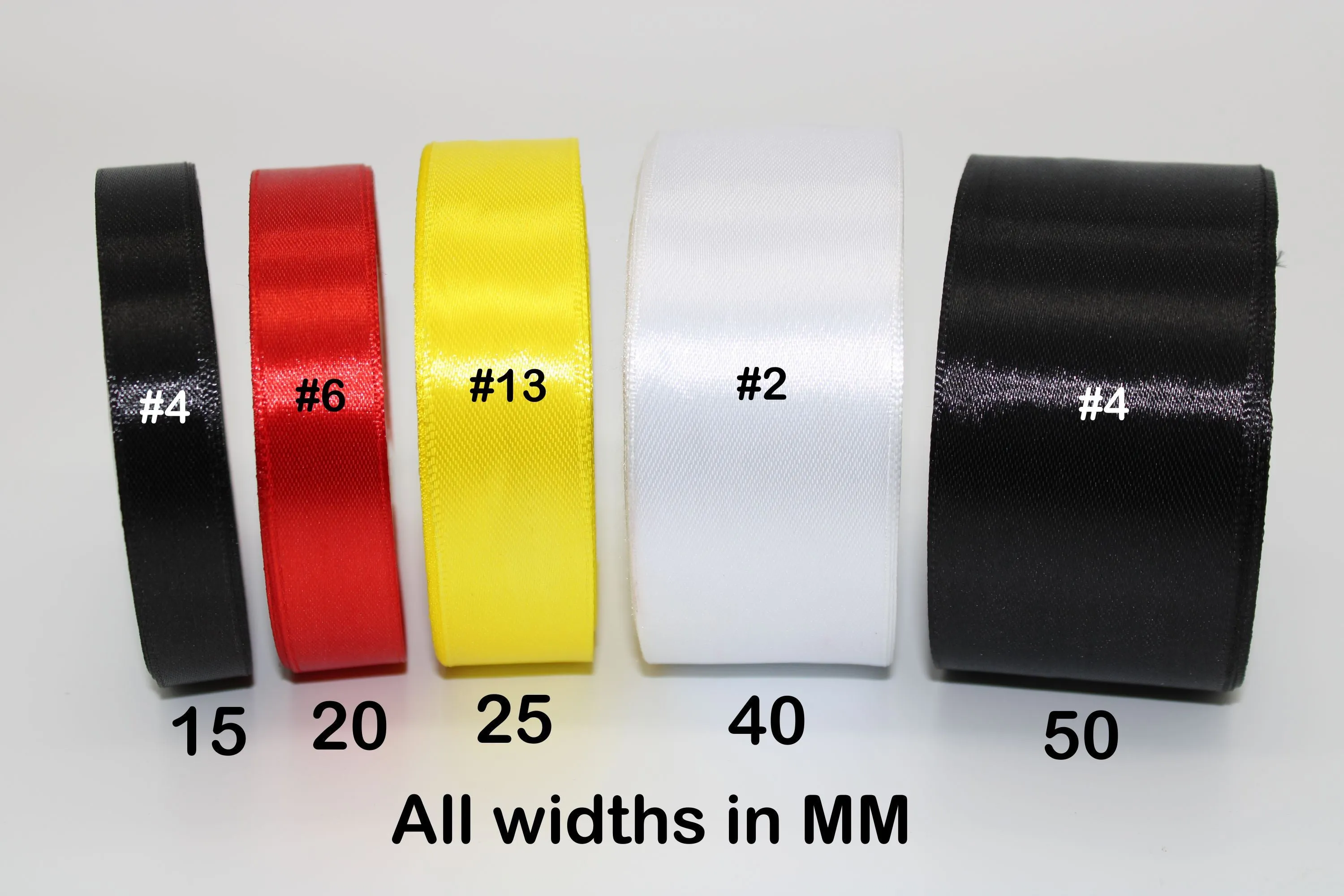 Florescent Yellow, 10 single face Ribbon available in 15, 20, 25, 40, and 50 mm for Ribbon Skirts, Shirts, Crafts, Weddings and gifts