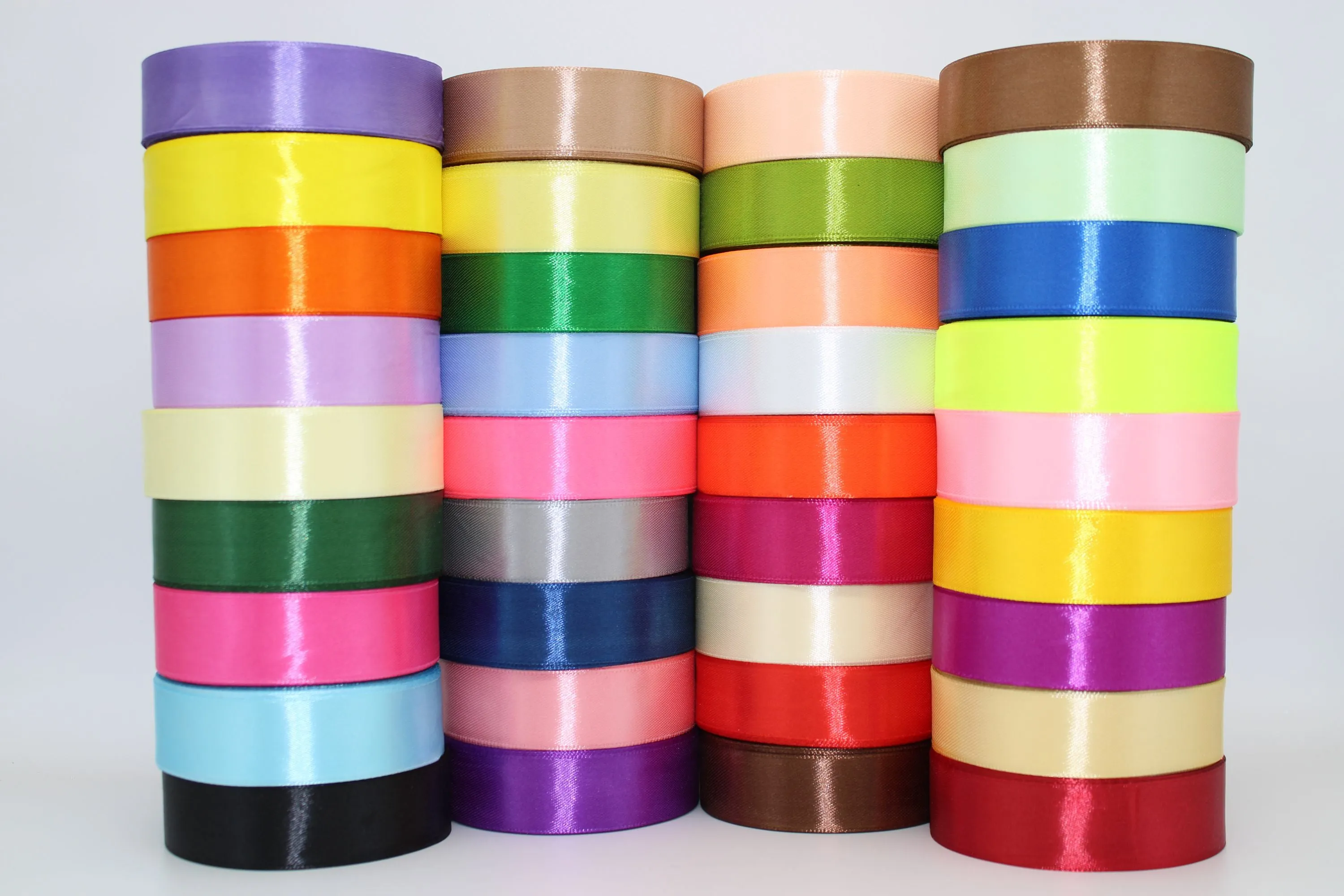 Florescent Yellow, 10 single face Ribbon available in 15, 20, 25, 40, and 50 mm for Ribbon Skirts, Shirts, Crafts, Weddings and gifts