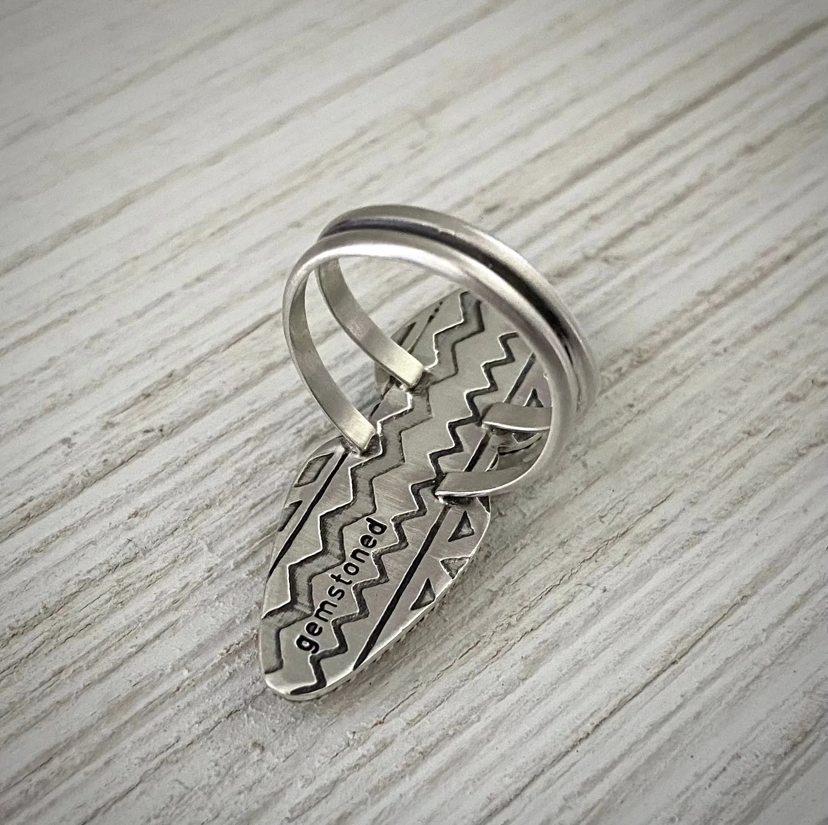 Fox Turquoise & Spiny Oyster Ring