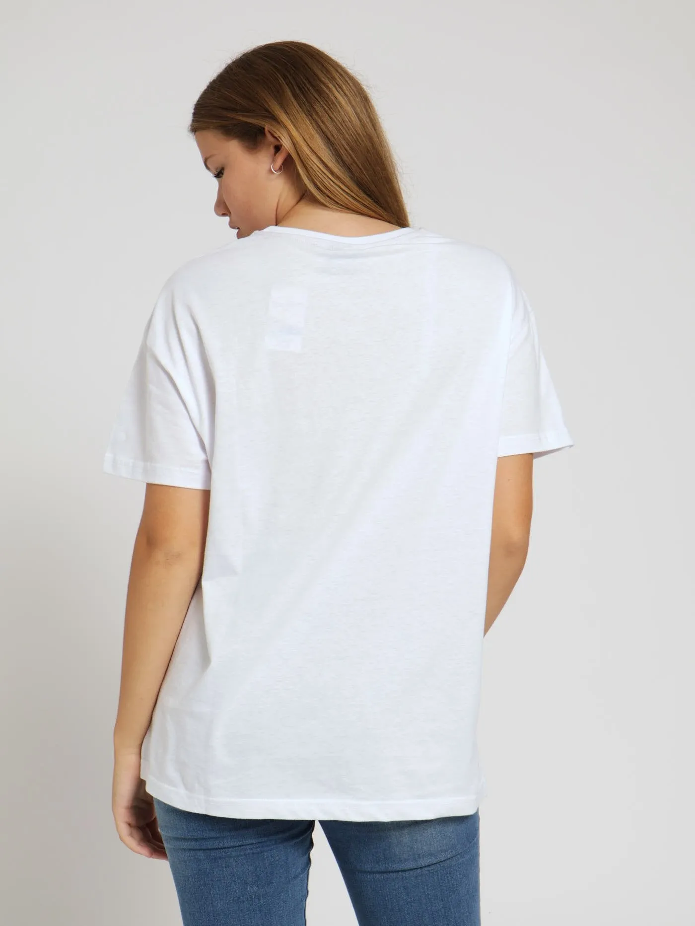 Girls Oversized Tee - White