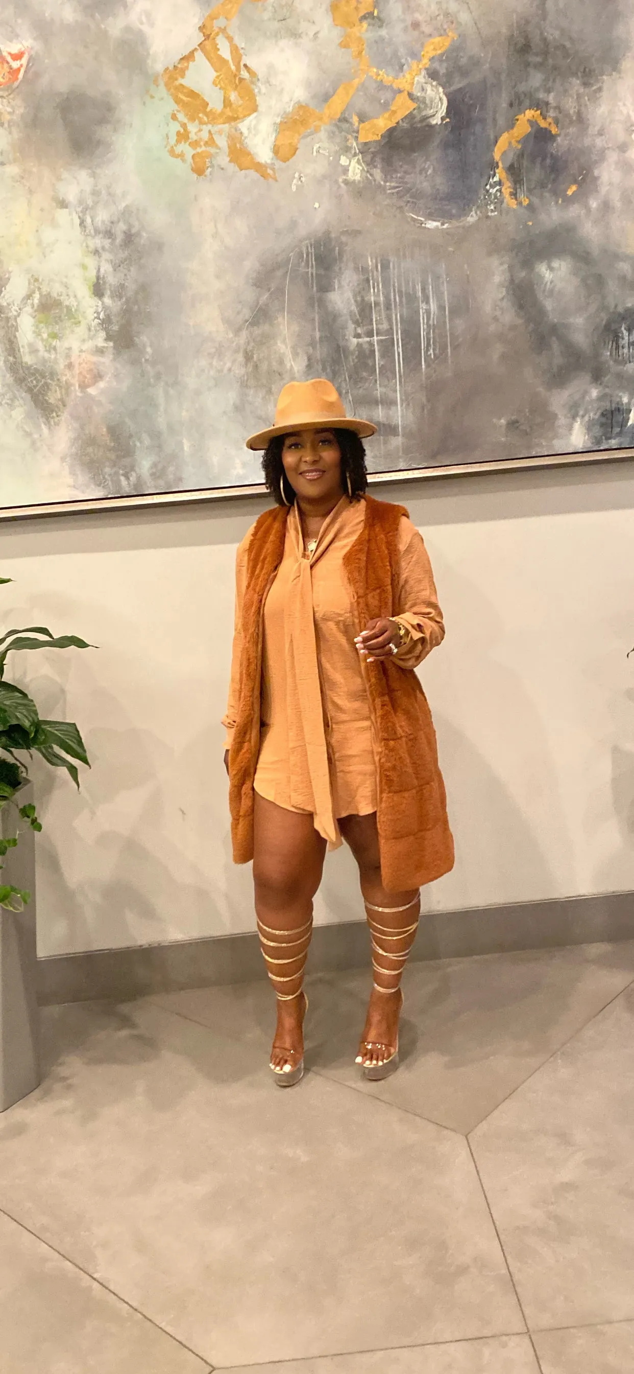 Glam Faux Fur Cardigan