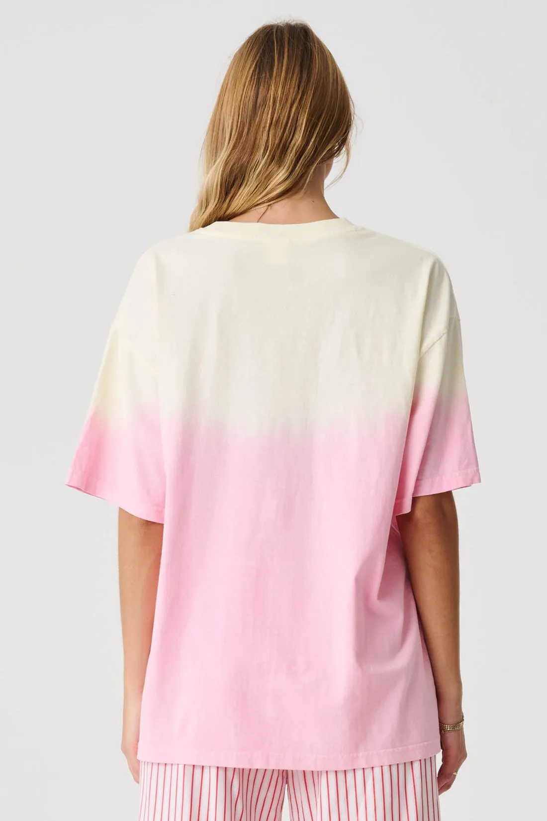 GLORY SPORT OS TEE - PINK TIE DYE