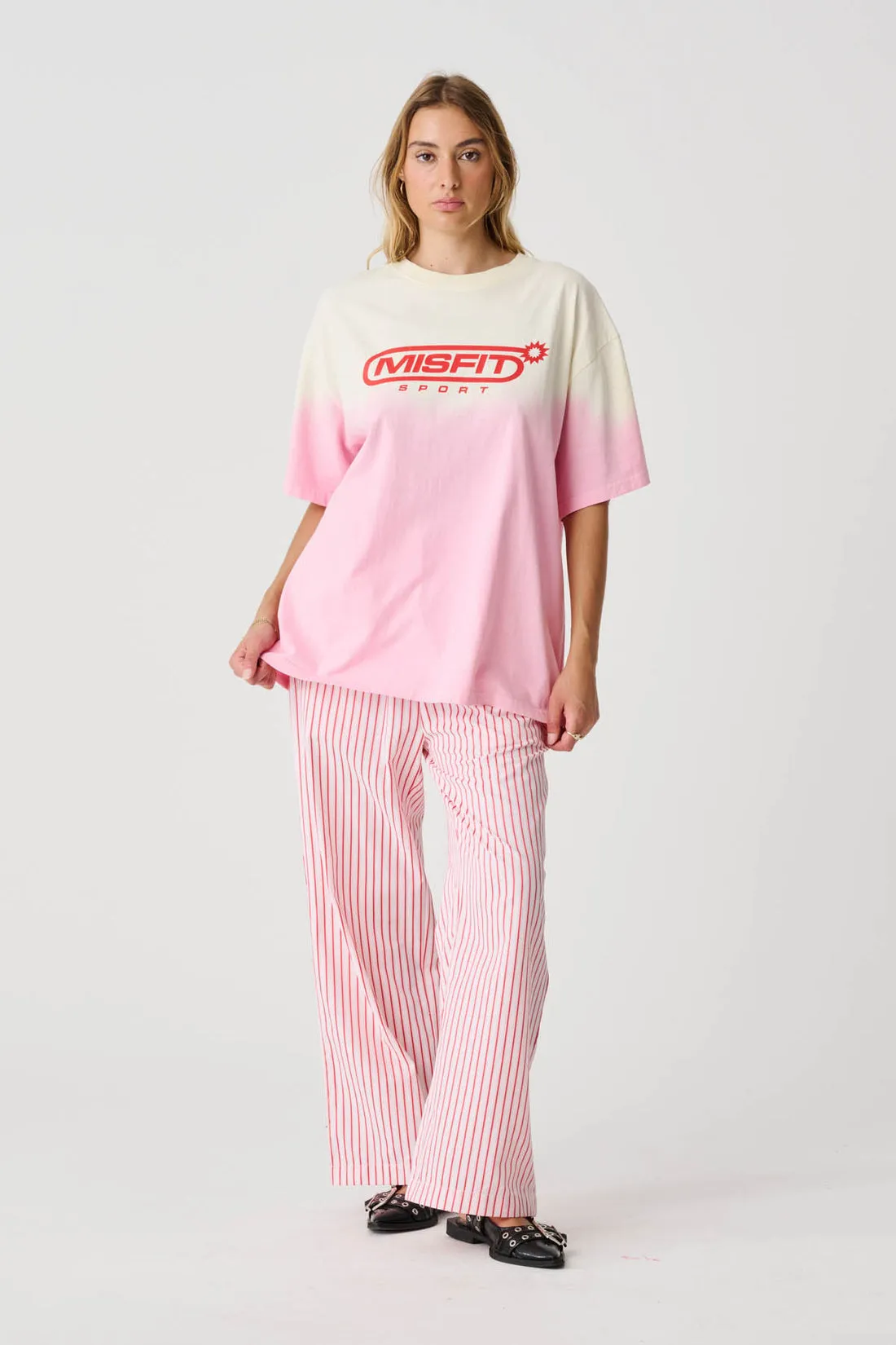 GLORY SPORT OS TEE - PINK TIE DYE