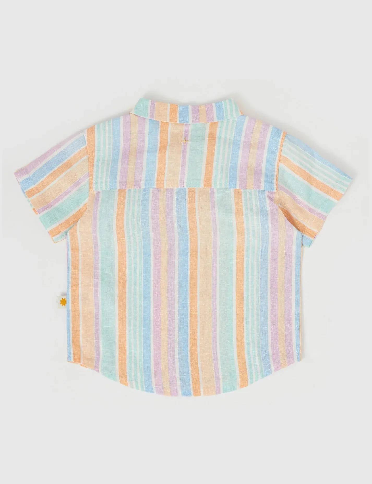 GOLDIE & ACE HOLIDAY LINEN SHIRT PASTEL STRIPE