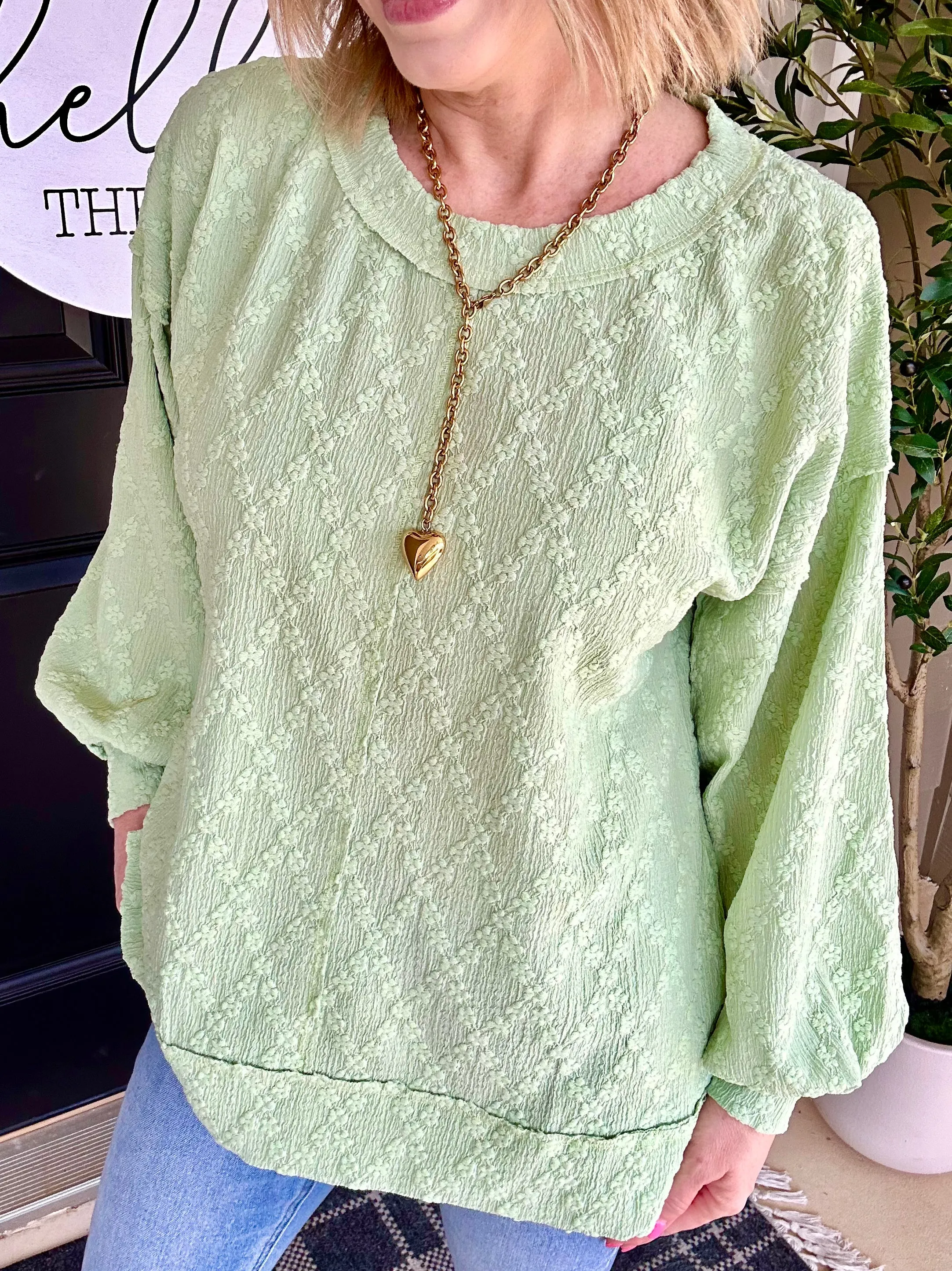 Good Vibrations Top | Lt. Lime