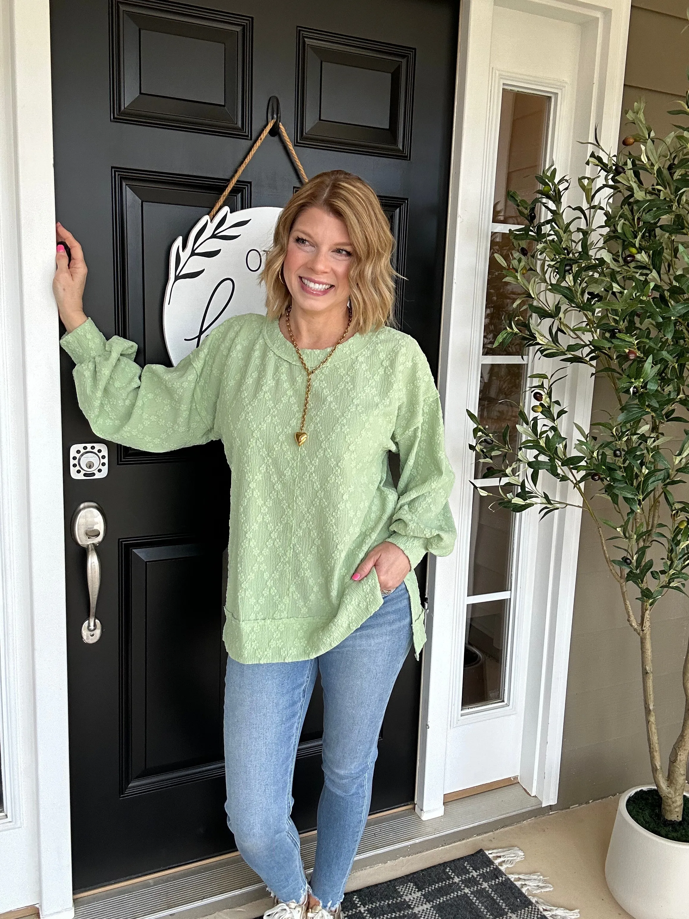 Good Vibrations Top | Lt. Lime