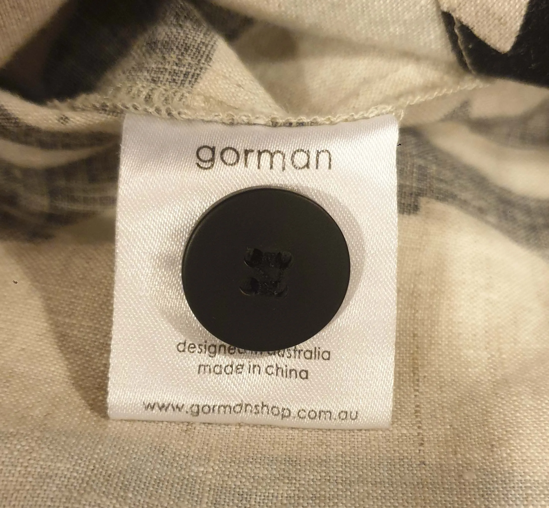 Gorman   Claire Johnson 100% linen unique print top size M
