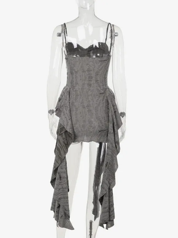 Gothic Lolita Dresses Pleated Gray Gray