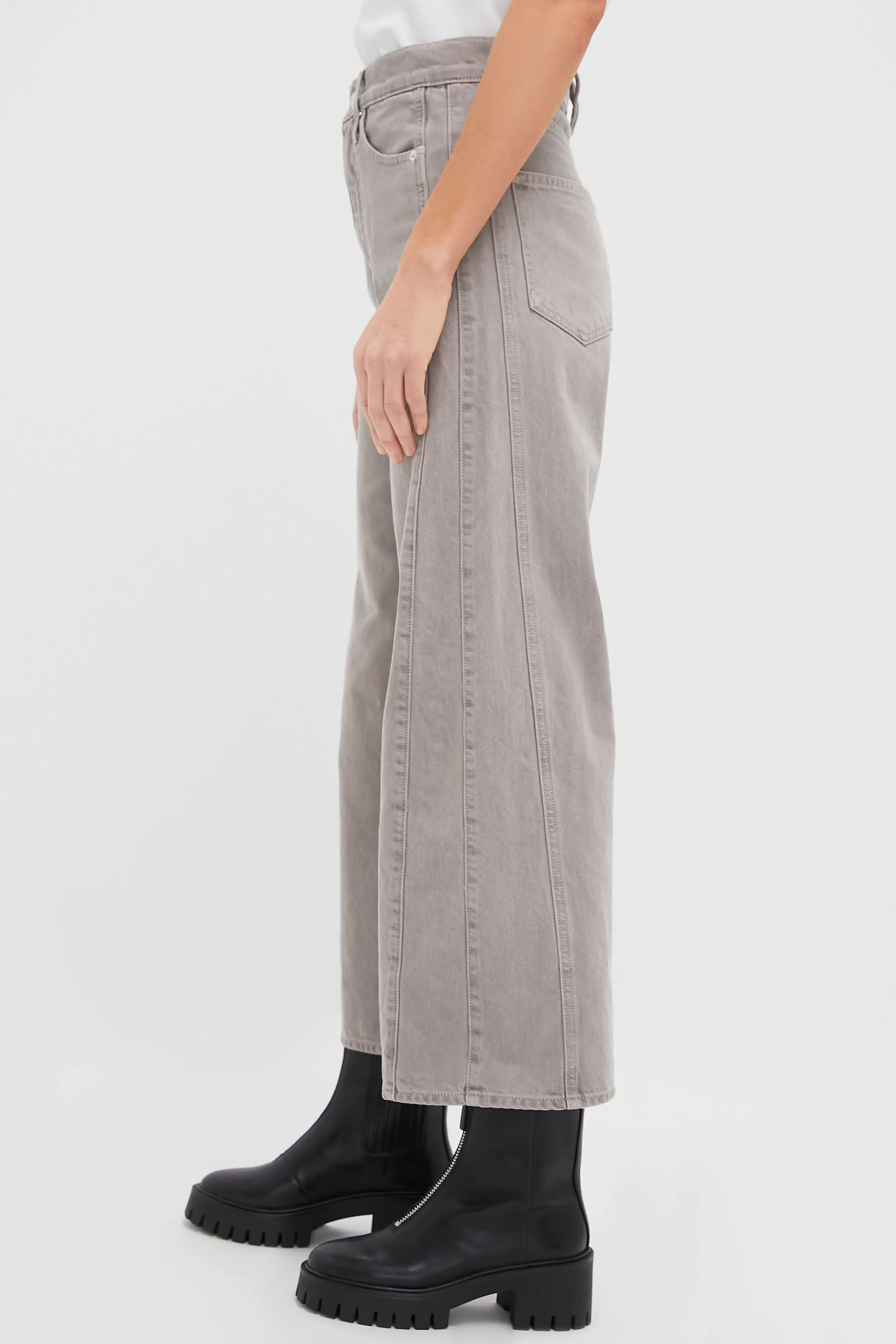 Graphite Taylor Cropped High Rise Wide